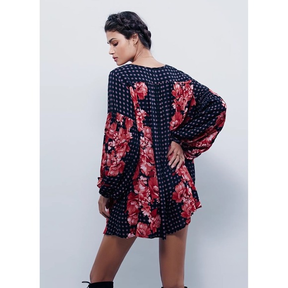 Free People‎ Sunset Blvd Floral Romper Size XS - Boho - Picture 6 of 10